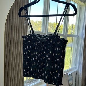 Forever 21 Black Floral Camisole